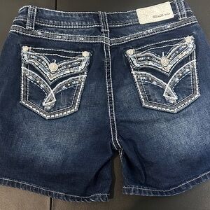 Grace Dark Blue Jean Shorts
